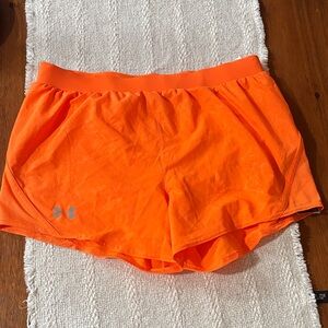 Under Armour Vibrant Orange Running Shorts